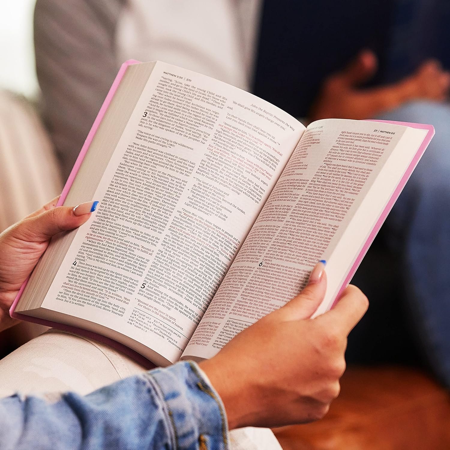 NKJV Gift and Award Bible, imitation leather with red letter Comfort Print