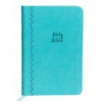 King James Version KJV Value Thinline Compact Leathersoft Blue Red Letter Bible