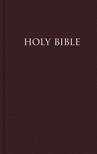 New Revised Standard Version Hardcover Bible in leather-bound cover