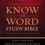 NKJV Know The Word Study Bible in hardcover, an English study Bible for in-depth analysis and understanding.
