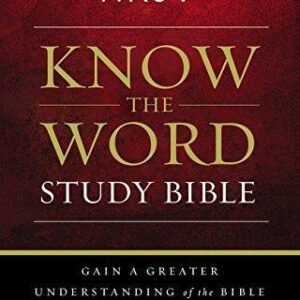 NKJV Know The Word Study Bible in hardcover, an English study Bible for in-depth analysis and understanding.