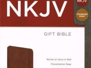 NKJV Gift Bible-Cinnamon LeatherSoft