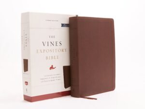 The NKJV, Vines Expository Bible, Leathersoft, Black, Comfort Print: A Guided Journey Through the Scriptures with Pastor Jerry Vines