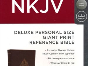 NKJV Comfort Print Deluxe Reference Bible in giant print imitation leather