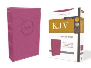 King James Version Thinline Bible in Leathersoft with Comfort Print, a high-quality Bible with easy-to-read text.