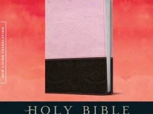 New Living Translation Personal Size Giant Print Leather-Look Brown/Pink Bible