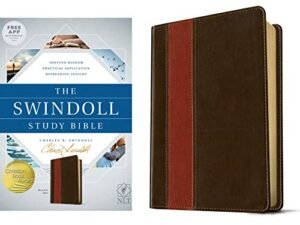 NLT Swindoll Study Bible Brown/Tan