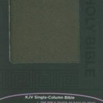 The Holy Bible: King James Version, Black-Brown, Bonded Leather, Single-Column Bible