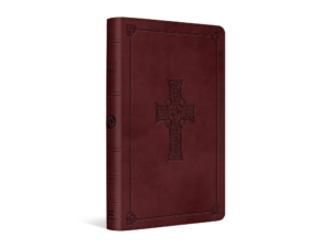 ESV Large Print Thinline Reference Bible - Burgundy