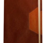 Christian Basics Bible NLT in Tutone imitation leather cover, brown/tan color, high-quality leather-like material, perfect fo