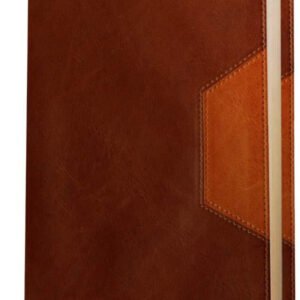 Christian Basics Bible NLT in Tutone imitation leather cover, brown/tan color, high-quality leather-like material, perfect fo
