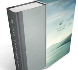 Deluxe illustrated study Bible in the New Living Translation, linen edition, featuring pink hardcover binding.