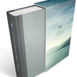 Deluxe NLT Illustrated Study Bible in Slate Grey leather bound edition.