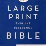 King James Version Large Print Thinline Reference Bible in black leather