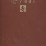 Brown Hard Cover NRSV Pew Bible, a high-quality translation of the Christian scriptures.