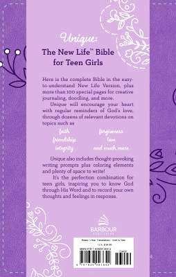 The New Life Bible for Teen Girls: Unique Purple Soft Leather Edition
