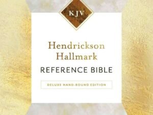 KJV Hendrickson Hallmark Large Print Reference Bible - Deluxe Hand-Bound Top Grain Goatskin Leather, Black
