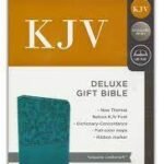 Deluxe Gift Bible in imitation leather turquoise leathersoft cover, KJV edition