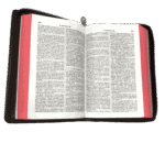 Limited Edition Bible Tamil Crown Size Black Leather Cover with Red Binding (11.75cm x 18.5cm)