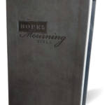 NIV HOPE IN THE MOURNING BIBLE CHARCOAL LS Leather Bound.
