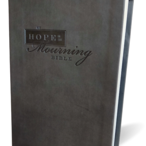 NIV HOPE IN THE MOURNING BIBLE CHARCOAL LS Leather Bound.