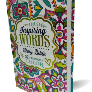 Holy Bible: New International Version Inspiring Words, NIV, 52 Verses to Color Hardcover