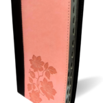 NLT Slimline Center Column Reference Bible, Indexed: New Living Translation Dark Brown / Pink Flowers TuTone LeatherLike Slimline Center Column Reference (Slimline Reference: NLTse)
