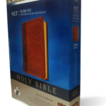 NLT Slimline Center Column Reference Bible, Large Print Imitation Leather – Large Print