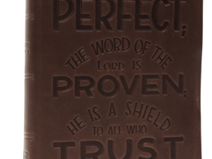 NKJV, Thinline Bible, Verse Art Cover Collection, Genuine Leather, Brown, Red Letter, Comfort Print: Holy Bible, New King James Version Leather Bound. Simple/ Indexed