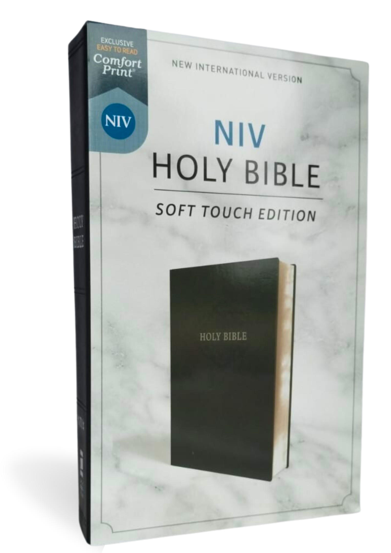 NIV, Holy Bible, Soft Touch Edition, Leathersoft, Black/Brown , Imitation Leather