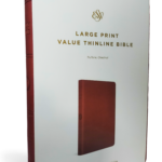 ESV Large Print ValueThinline Bible: Esv Value Thinline Bible Trutone, chestnut Imitation Leather – Import,