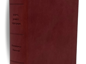 Compact KJV Reference Bible, imitation leather burgundy edition.