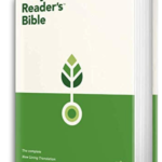New Living Translation Daily Reader's Bible with red letter text in hardcover edition