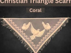 Coral Triangle Scarf for Church and Worship - Three Pigeon Collection