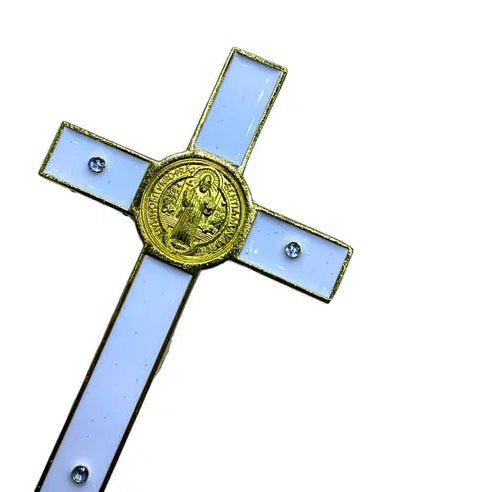 Handcrafted Christian Cross with Jesus Statue - Religious Catholic and Christian Home Decor Gift