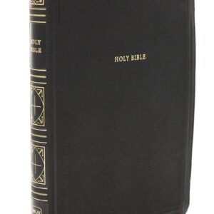 Large Print NKJV Bible Black Leathersoft Thumb Indexed Red Letter