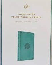 ESV Large Print Value Thinline Bible (TruTone, Turquoise, Emblem Design)