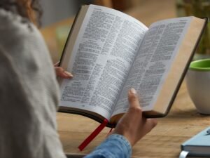 King James Version Bonded Leather Thinline Reference Bible with Comfort Print and Red Lettering