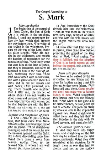 King James Version Bible in bonded leather with red lettering