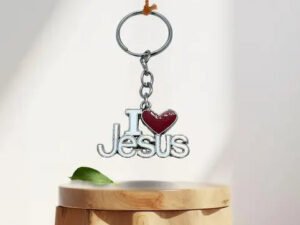 Christian Keychain - I Love Jesus Religious Accessory