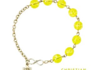 Christian Cross Charm Bracelet - Inspirational Religious Jewelry