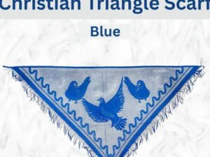 Blue Christian Triangle Veil Scarf - Gospel Goods