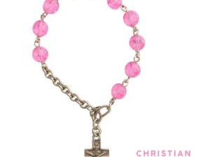 Christian Cross Charm Bracelet - Inspirational Religious Jewelry