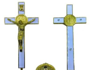 Handcrafted Christian Cross with Jesus Statue - Religious Catholic and Christian Home Decor Gift