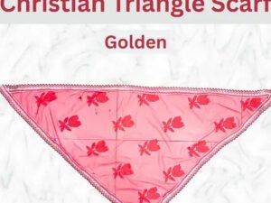 Red Net Triangle Scarf for Church and Gospel Services