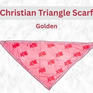 Red Net Triangle Scarf for Church and Gospel Services