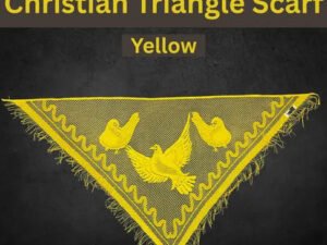 Yellow Christian Triangle Scarf - Three Pigeon Gospel Head Veil