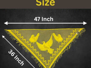Yellow Christian Triangle Scarf - Three Pigeon Gospel Head Veil