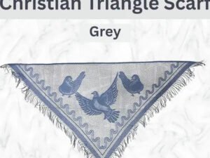Grey Christian Triangle Head Scarf and Veil by Gospel Goods
