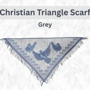 Grey Christian Triangle Head Scarf and Veil by Gospel Goods